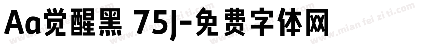 Aa觉醒黑 75J字体转换